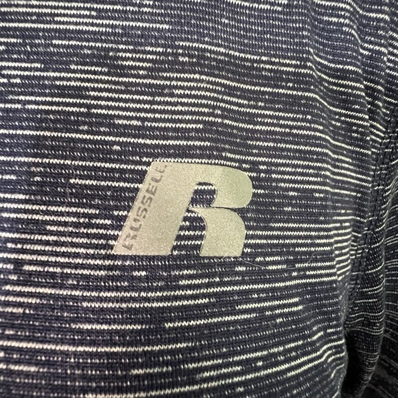 Russell Training Fit Blue Top Size Small Dri-Power Long Sleeve 1/4 Zip - Picture 5 of 15